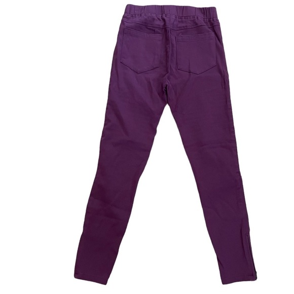 Umgee Burgundy Wine Moto Ankle Zip Leggings Size Small - Picture 6 of 8